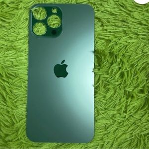 iPhone 13 Pro Max Green Back Glass Big Hole Replacement Part